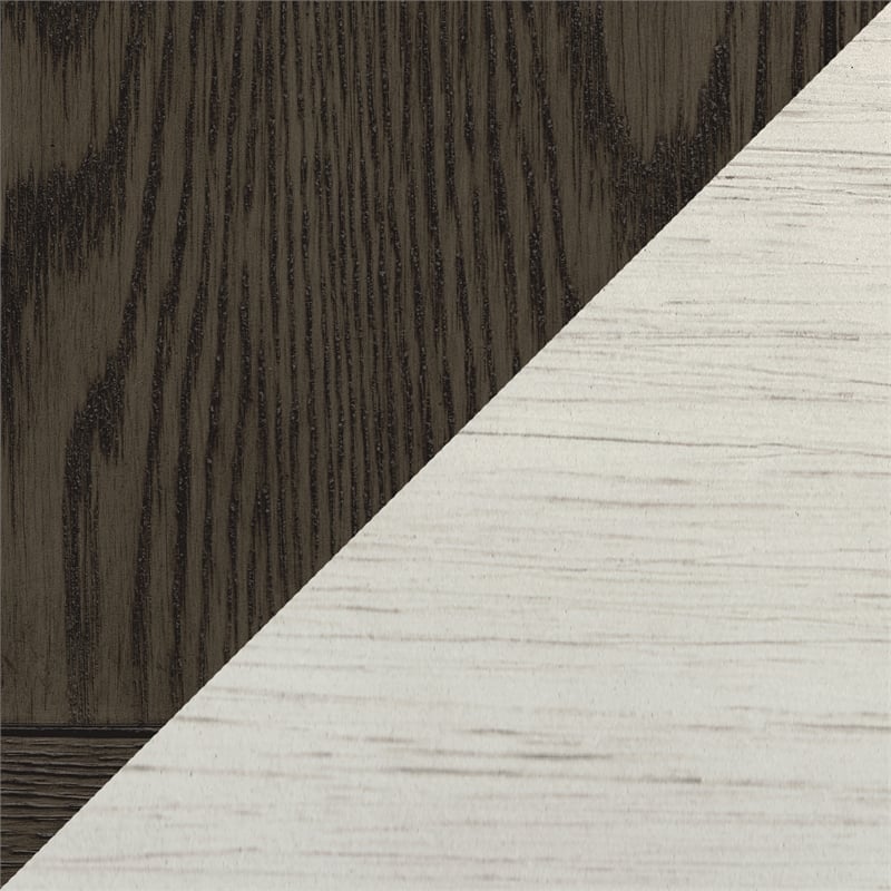 Lexicon Granby Wood TV Stand in Antique White and Rosy Brown