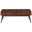 Lexicon Frolic Wood 2 Drawer Coffee Table in Brown