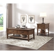 Lexicon Whitley Wood 2 Drawer Coffee Table in Brown