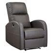 Lexicon Wiley Faux Leather Power Recliner in Brown