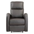Lexicon Wiley Faux Leather Power Recliner in Brown