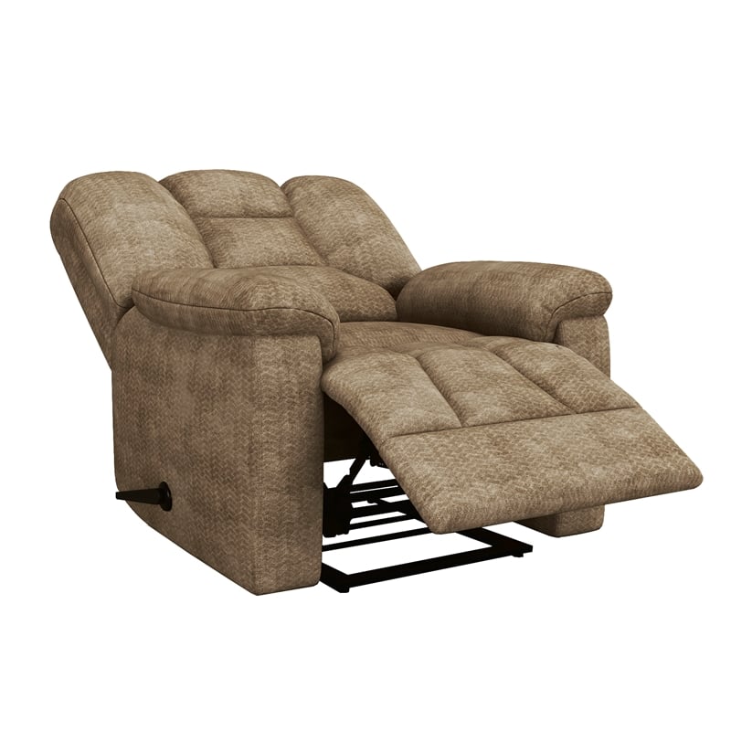 Lexicon Kaylene Chenille Recliner in Brown