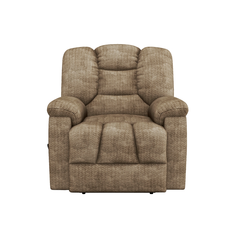 Lexicon Kaylene Chenille Recliner in Brown