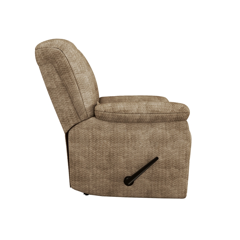 Lexicon Kaylene Chenille Recliner in Brown