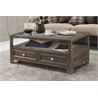 Lexicon Auburn Wood 2 Drawer Coffee Table in brown cherry
