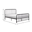 Lexicon Bethany Full Metal Platform Bed in Dark Bronze