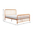 Lexicon Bethany Full Metal Platform Bed in Orange