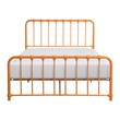 Lexicon Bethany Full Metal Platform Bed in Orange