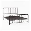 Lexicon Larkspur Eastern King Metal Platform Bed in Dark Bronze