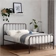 Lexicon Larkspur Eastern King Metal Platform Bed in Dark Bronze