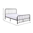 Lexicon Larkspur Eastern King Metal Platform Bed in Dark Bronze