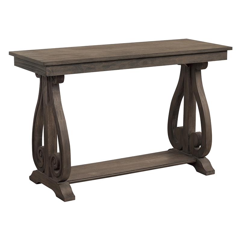 Lexicon Toulon Wood Console Table In, Distressed Sofa Table