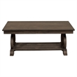 Lexicon Toulon Wood Coffee Table in Distressed Dark Oak