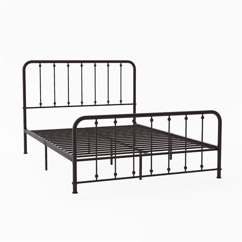 Lexicon Larkspur Queen Metal Platform Bed in Dark Bronze