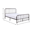 Lexicon Larkspur Full Metal Platform Bed in Dark Bronze