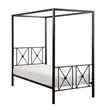 Lexicon Rapa Metal Frame Canopy Twin Platform Bed in Black