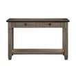 Lexicon Granby Wood 2 Drawer Console Table in Antique Gray