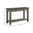 Lexicon Granby Wood 2 Drawer Console Table in Antique Gray