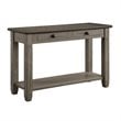Lexicon Granby Wood 2 Drawer Console Table in Antique Gray