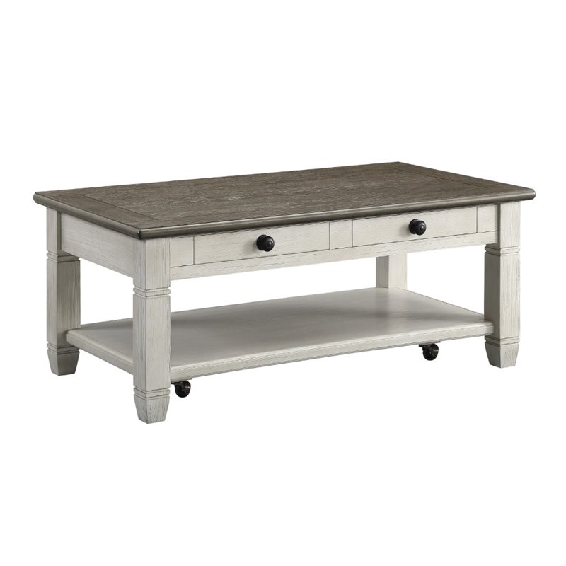Lexicon Granby Wood 2 Drawer Coffee Table In Antique White 5627nw 30 - Antique White Coffee Table With Drawers Lexicon Granby Wood 2 Drawer Coffee Table In Antique White 5627nw 30 - Antique White Coffee Table With Drawers