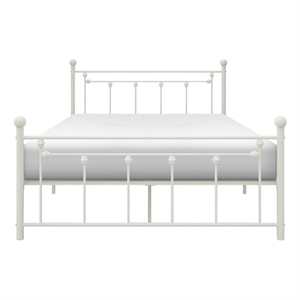 lexicon lia metal platform bed in white