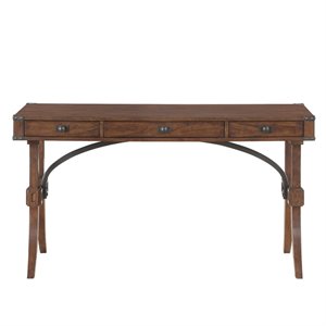lexicon frazier park wood writing desk in brown cherry