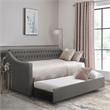 Lexicon LaBelle Wood Daybed with Trundle in Gray