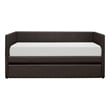 Lexicon Adra Faux Leather Daybed in Brown