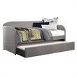 Lexicon Roland Upholstered Daybed with Trundle in Gray