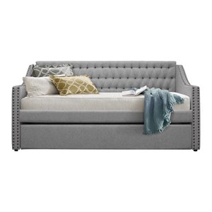 lexicon tulney upholstered daybed with trundle