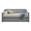Lexicon Tulney Upholstered Daybed with Trundle in Gray