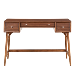 lexicon frolic wood counter height writing desk in brown