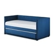Lexicon Therese Upholstered Daybed with Trundle in Blue