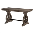 Lexicon Toulon Wood 1 Drawer Writing Desk in Dark Oak