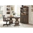 Lexicon Toulon Wood 1 Drawer Writing Desk in Dark Oak