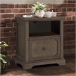 Lexicon Toulon Wood Lateral File Cabinet with Casters in Dark Oak