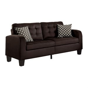 lexicon sinclair upholstered sofa with 2 pillows