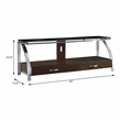Lexicon Tioga Metal TV Stand in Espresso