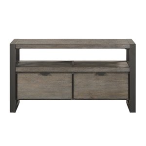 lexicon prudhoe wood tv stand in gunmetal