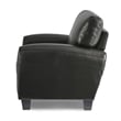 Lexicon Rubin Bonded Leather Loveseat in Black