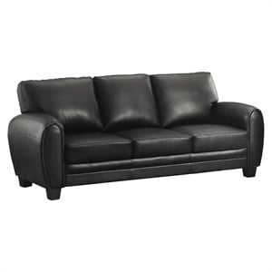 lexicon rubin bonded leather upholstered sofa