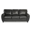 Lexicon Rubin Bonded Leather Sofa in Black