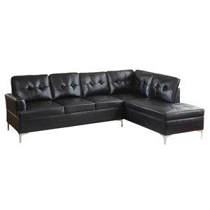 lexicon barrington faux leather sectional sofa