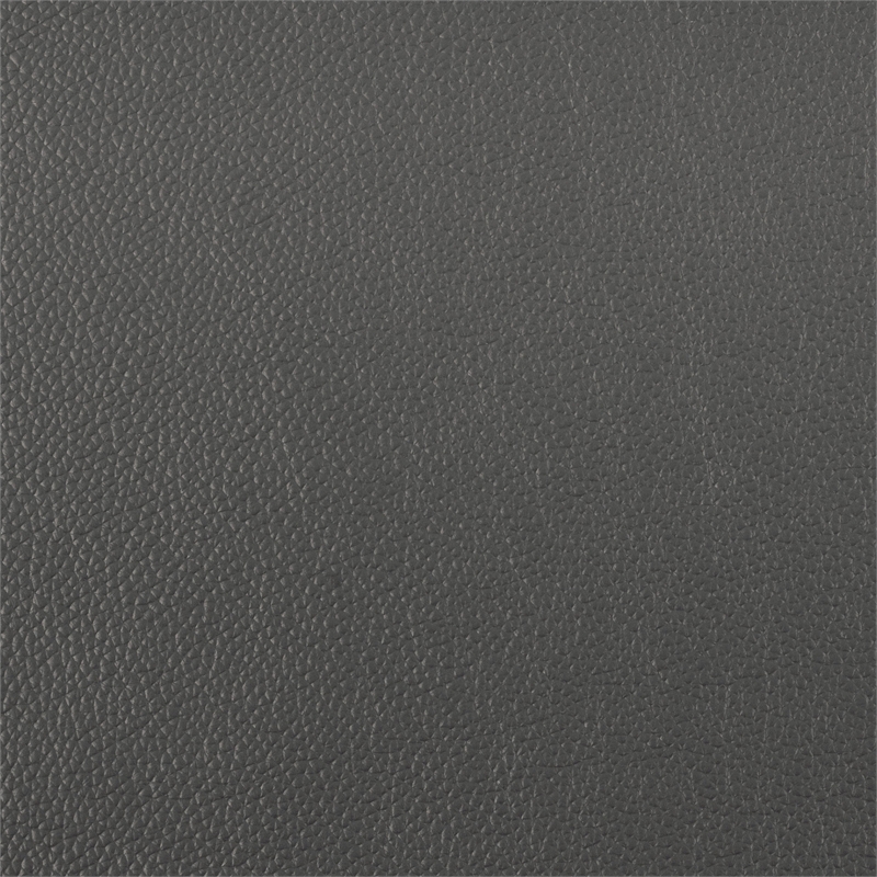 Lexicon Ashland Solid Wood and Leather Upholstered Sectional Sofa in Dark Gray