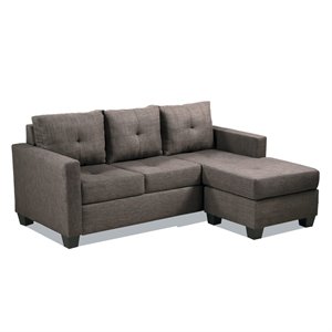 lexicon phelps upholstered reversible sofa chaise