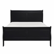 Lexicon Mayville Traditional Wood Full Sleigh Bed in Black