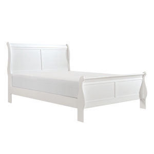 Lexicon Mayville Traditional Wood Eastern King Sleigh Bed in White