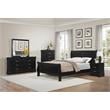 Lexicon Mayville Traditional 2-Drawer Wood Nightstand in Black