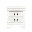 Lexicon Mayville Traditional 2-Drawer Wood Nightstand in White