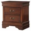 Lexicon Mayville Traditional Wood 2-Drawer Nightstand in Brown Cherry